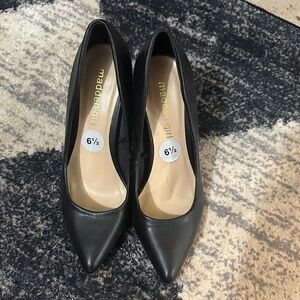 Madden Girl Black Pointed Heels